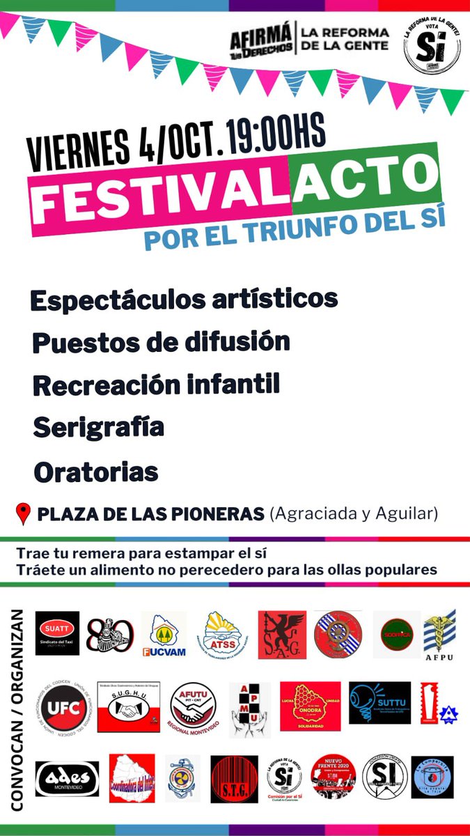 ¡Hoy estaremos por acá!