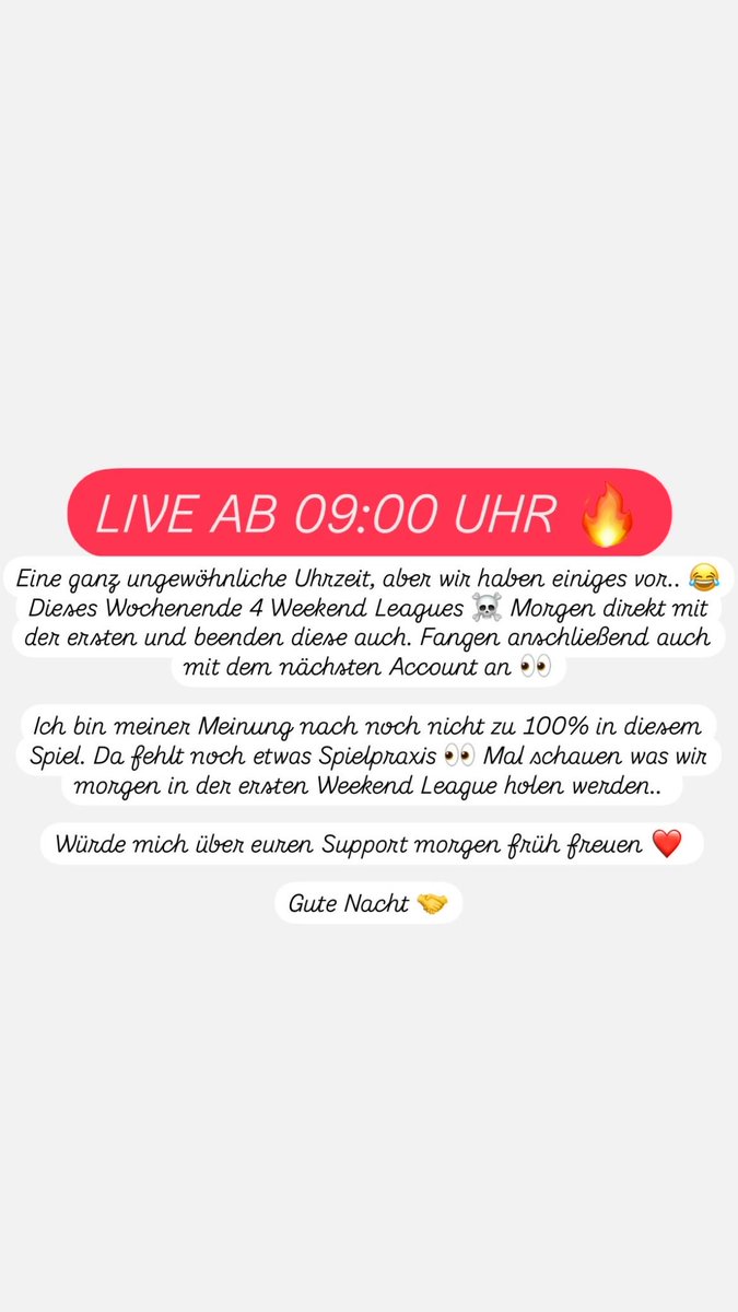 KZaaem's tweet photo. MORGEN LIVE AB 09:00 UHR FRÜH ❤️ https://t.co/pOfPNm2nYw