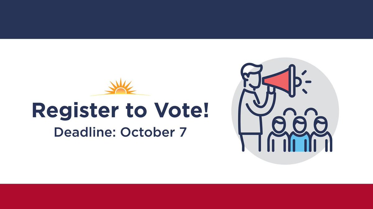 The deadline to register to vote in the General Election is quickly approaching! Register by Monday, October 7 to be sure you have your voice heard on Election Day (November 5.) 🗳️ 
&gt;&gt;&gt; To register or to check your voter status, visit: browardvotes.gov