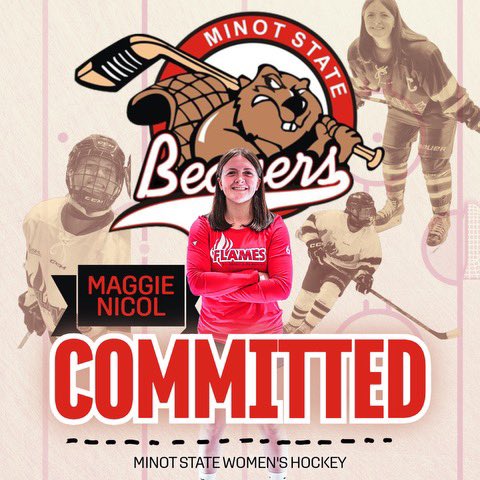 Our 🔥Flames🔥 are excited to announce the commitment of 3rd year D and Team Captain Maggie Nicol to @msubeaverswhky for the 25/26 season and her post secondary education! #smaflamesprep #csshl #holdhighthetorch 
📸Credit @icewavemedia