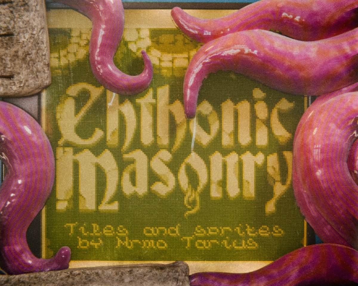 MrmoTarius's tweet photo. My "Chthonic Masonry" tileset is out now!

Check it out on itch:

https://t.co/0fcqhbrzXz https://t.co/OLfwQKWyPa