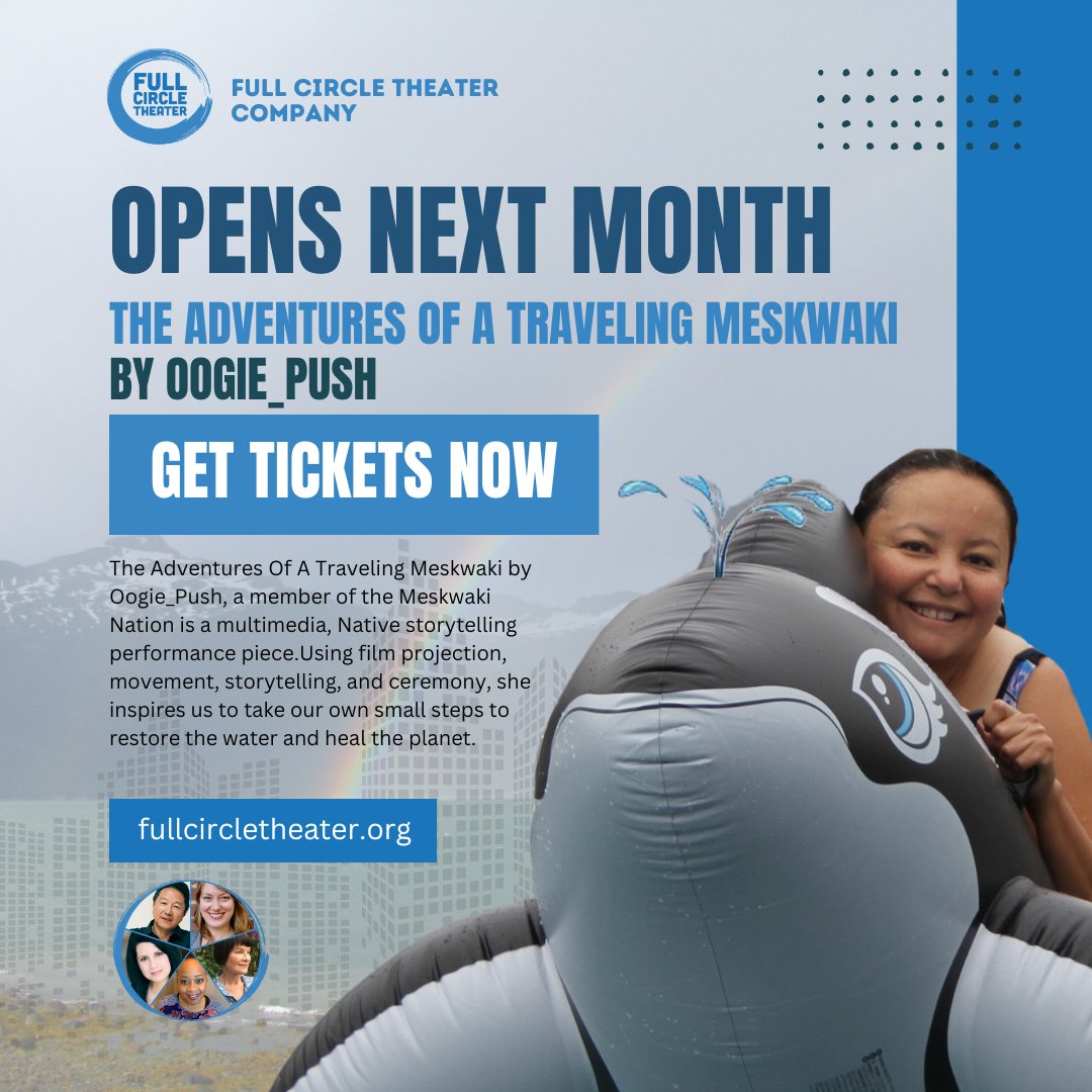 fullcirclethr's tweet image. THE ADVENTURES OF A TRAVELING MESKWAKI by Oogie_Push opens next month!

Get your tickets NOW. All Tickets Pay as You&apos;re Able.
fullcircletheatermn.org/tickets

Running November 6 - 24, 2024 at Park Square Theatre&apos;s Andy Boss Stage

#fullcircletheater #theater #twincitiestheater #oogiepush