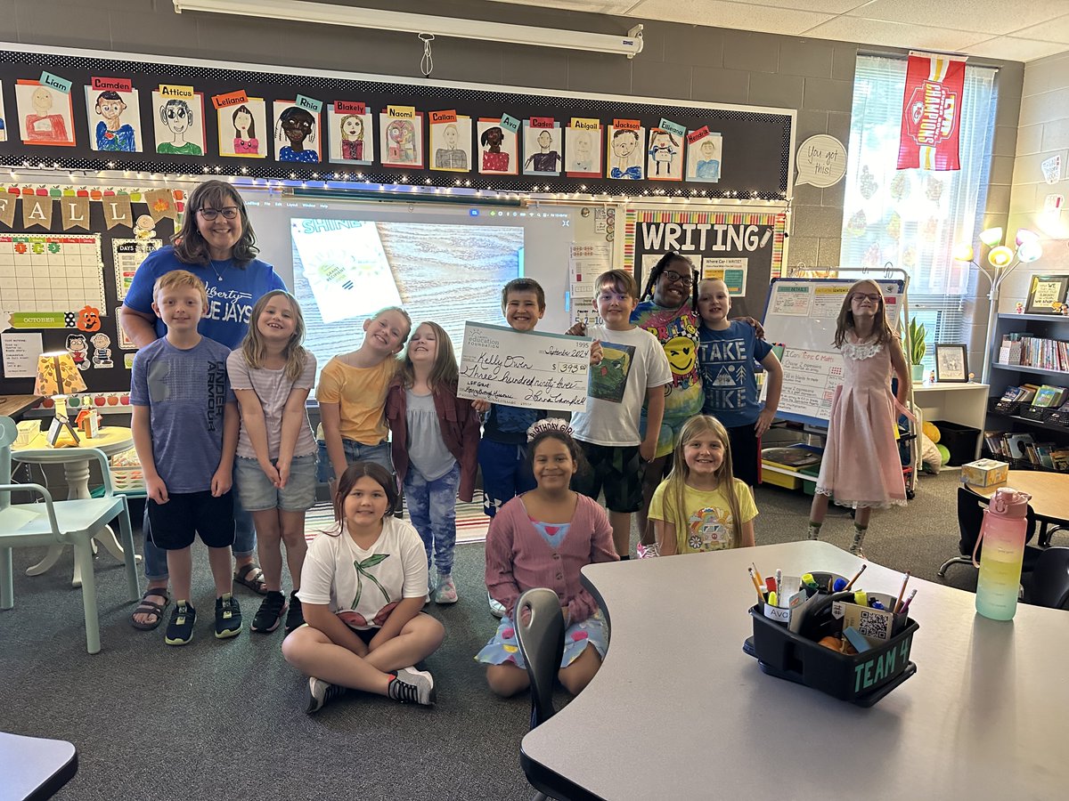 Thank you to <a href="/LibertyEdFdn/">Liberty Education Foundation</a>! This  incredible
experience is made possible because of your  funding, and we are grateful for your investment in our third grade students <a href="/MHPatriot/">Manor Hill</a>   We can't wait to get our project started.