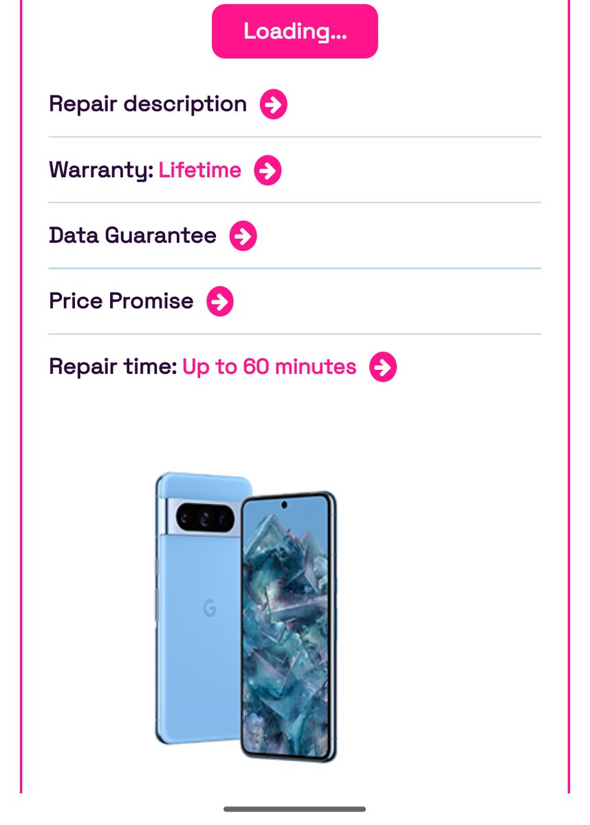 vilanito's tweet photo. @iSmashUK trying to book a repair for my phone for your Guildford store but your website getting stuck on Loading...since this afternoon. You may want to look into that https://t.co/4f4LcXfI0o