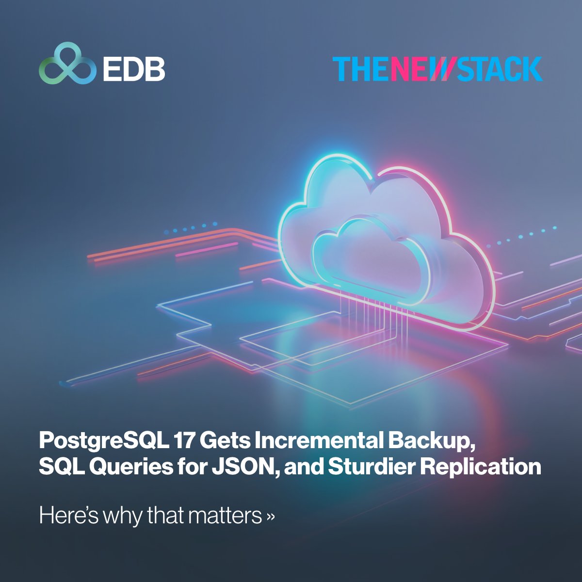 EDBPostgres's tweet image. #PostgreSQL17 is changing the game for large data workloads. In early tests, #recovery times dropped from 78 minutes to 4, a massive improvement that makes it ideal for handling new #AIworkloads. See how it's making life easier for developers here: bit.ly/3zBAGLC