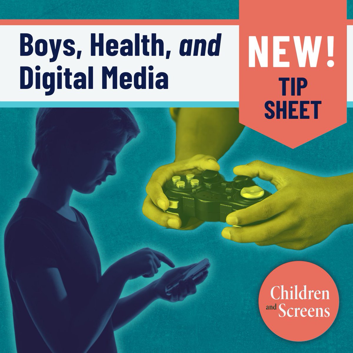 childrenscreens's tweet photo. #MediaUse comes with unique experiences and risks for boys that can affect their physical and #MentalHealth. Our NEW parenting tip sheet “Boys, Health, and Digital Media” provides guidance for helping boys navigate their digital world. Read ➡️ https://t.co/LjC44XCi3d
#ParentingTips #DigitalParenting
