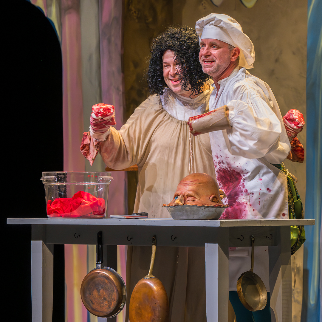 Delaware_REP's tweet image. It takes an arm and a leg to make it in theatre. See THE COMPLETE WORKS OF WILLIAM SHAKESPEARE (abridged) (revised) (again) in its final weekend. 😄 rep.udel.edu 
#WeAreTheREP#DelawareREP#ResidentEnsemblePlayers#CompleteWorks#Theatre#Comedy