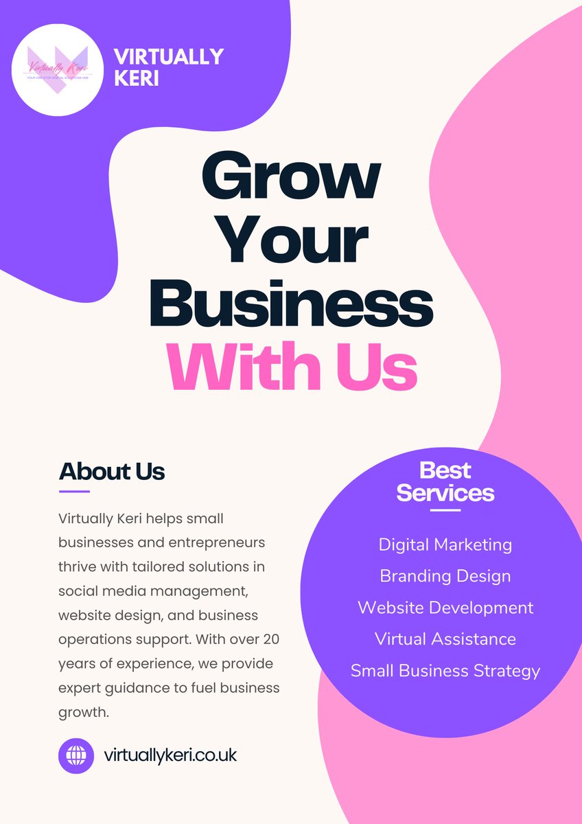 HelloKewi's tweet photo. At Virtually Keri, we specialize in helping small businesses and entrepreneurs thrive! 

📲 Visit us at https://t.co/KHA5SgsRQD to learn more and get started!

#BusinessGrowth #SmallBusinessSupport #WebsiteDesign #DigitalMarketing #EntrepreneurLife #VirtuallyKeri https://t.co/x5zrkQ8O1c