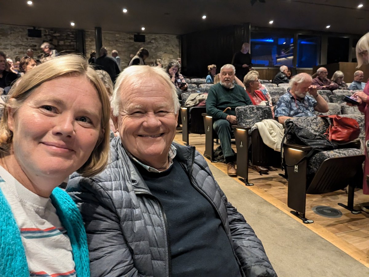 annadruce's tweet photo. @JohnSimpsonNews We had a lovely evening it was my dad's Father's Day present... Although I did bet him that one of your questions would be "Do you have Jam or Cream first on your scone?" so disappointed you didn't pick that one to answer 😉 https://t.co/nMqeRH4Z2B