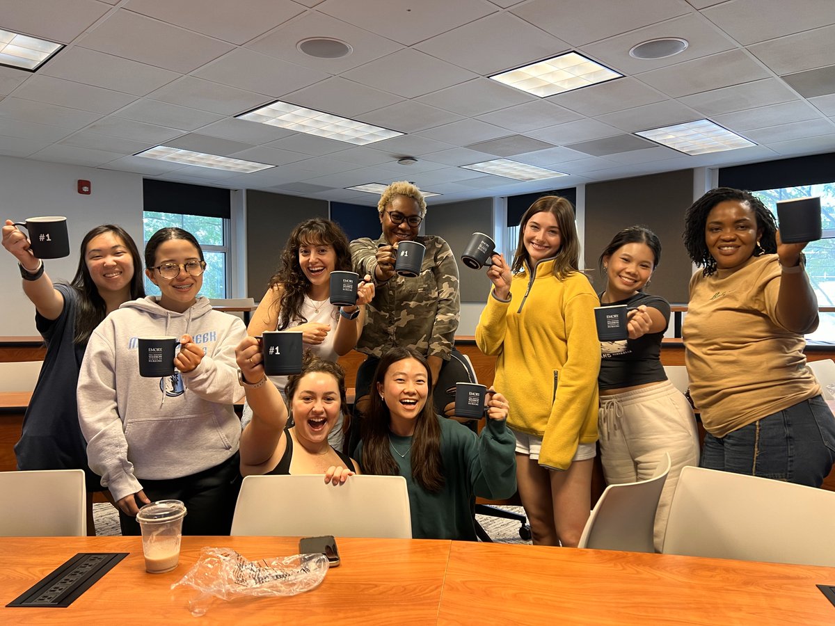 We’re celebrating Emory Nursing’s #1 BSN ranking in style! Our amazing students and faculty helped make this possible. Yesterday, we surprised our students with special mugs to mark this milestone. 🥳 Thank you for making us the best! 💙#EmoryNursing