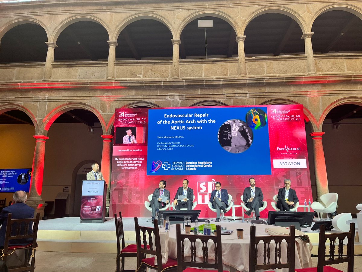Honored to present our experience with the NEXUS Aortic Arch Stent Graft at #SITE2024! A special thank you to <a href="/EndospanLtd/">Endospan</a> and <a href="/ArtivionInc/">Artivion</a> for trusting me to showcase this groundbreaking innovation. Exciting progress ahead in aortic interventions! #NEXUS #AorticArch