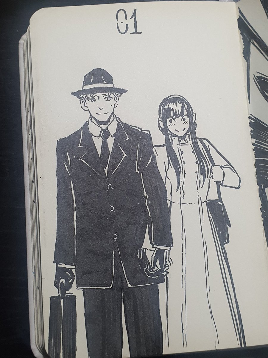 Yuushin_07's tweet image. Ok, so I want to finish this sketchbook finally, so I'll combine #inktober2024 and #otptober challenge. Using #twiyor ofcourse 😁
1. Holding Hands 2. Hug 3. Watching movies 4. Date
I added alt descriptions to each pic