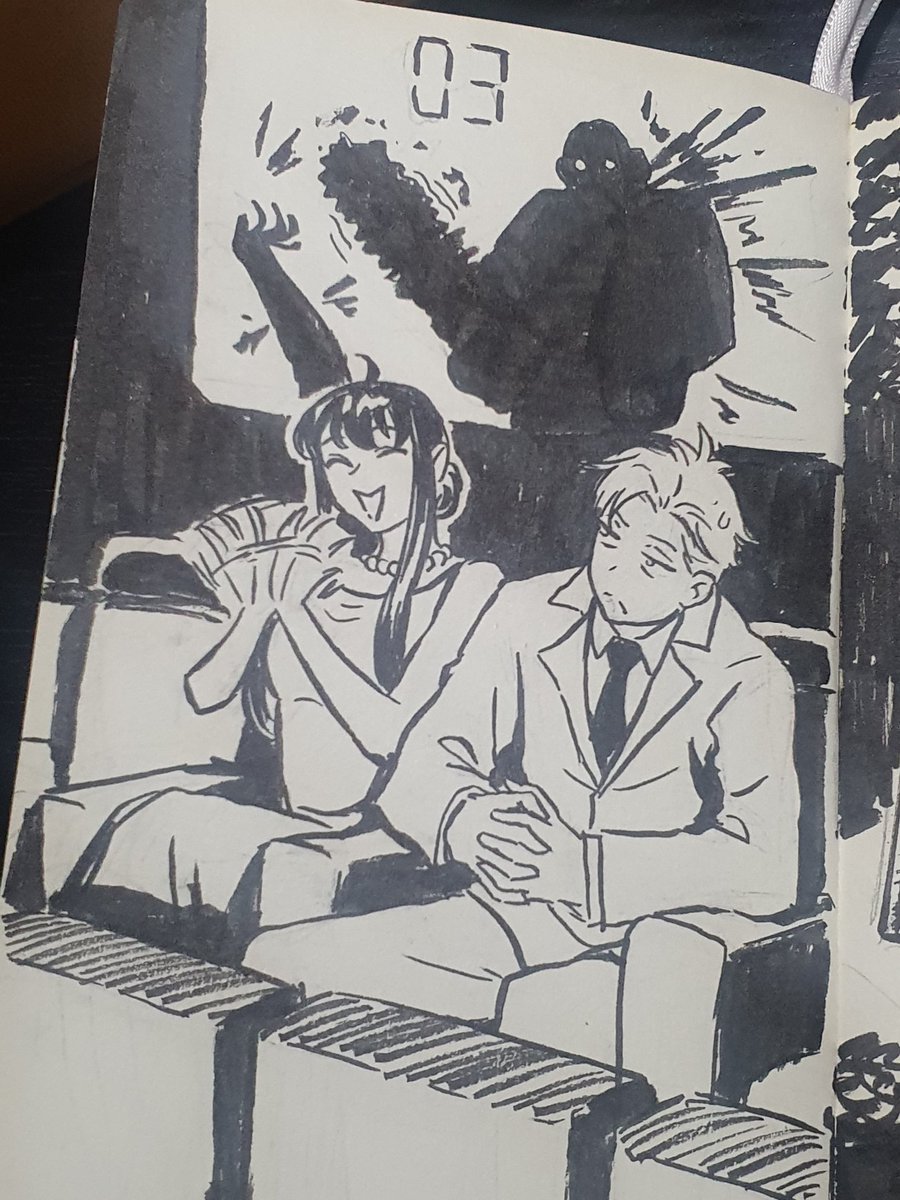 Yuushin_07's tweet image. Ok, so I want to finish this sketchbook finally, so I'll combine #inktober2024 and #otptober challenge. Using #twiyor ofcourse 😁
1. Holding Hands 2. Hug 3. Watching movies 4. Date
I added alt descriptions to each pic