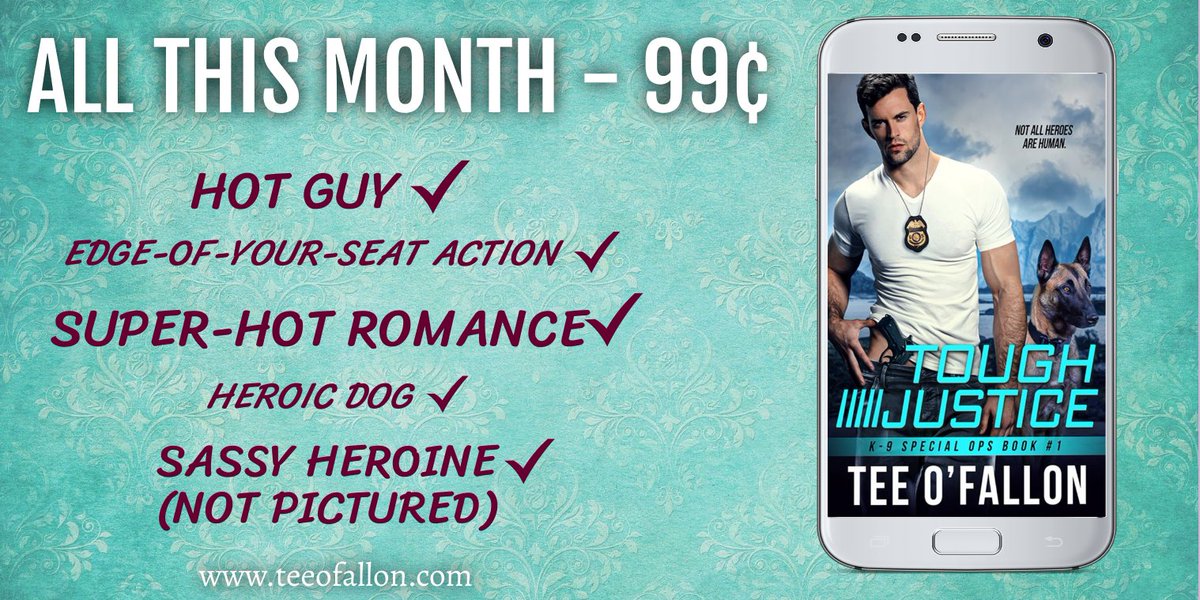 💙Tough Justice is ON SALE all month for just 99¢💙
#romanticsuspense #contemporaryromance #alphahero #enemiestolovers

Amz   bit.ly/ToughJustice_A…
Apl   bit.ly/ToughJustice_A…
B&amp;N   bit.ly/ToughJustice_B…
Ggl   bit.ly/ToughJustice_G…
Kobo   bit.ly/ToughJustice_K…