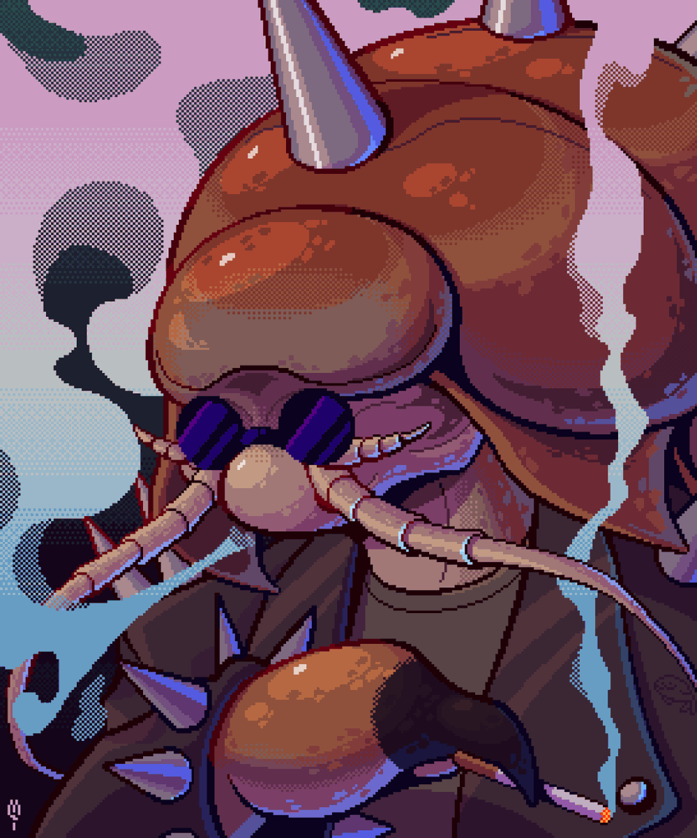 MilchikM's tweet photo. a birthday gift for my friend
#splatoon #pixelart https://t.co/DBZhaJxeM8
