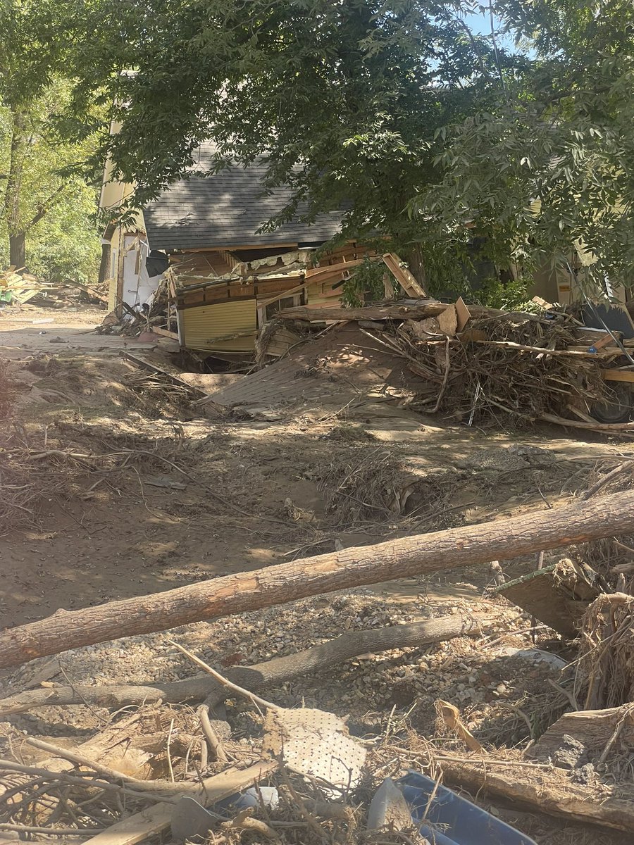 Our crew is assisting the Town of Old Fort with bringing their water and sewer systems back online after 14 feet of flooding in some areas. Unimaginable damage. Roughly 25 miles east of Asheville.