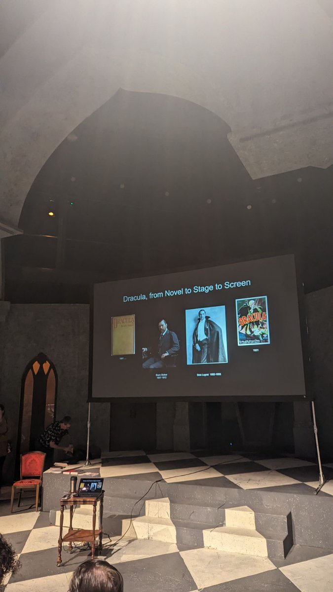 OPSCentralHigh's tweet photo. AP English scholars from Ms. Wiksell's and Mrs. Porter's classes traveled to UNO on their day off to attend 120 Years of Dracula: From Myth to Movies and Much, Much More, featuring a talk by none other than Dacre Stoker, the great-grandnephew of Bram Stoker, author of Dracula. https://t.co/NzqPkKoH1A