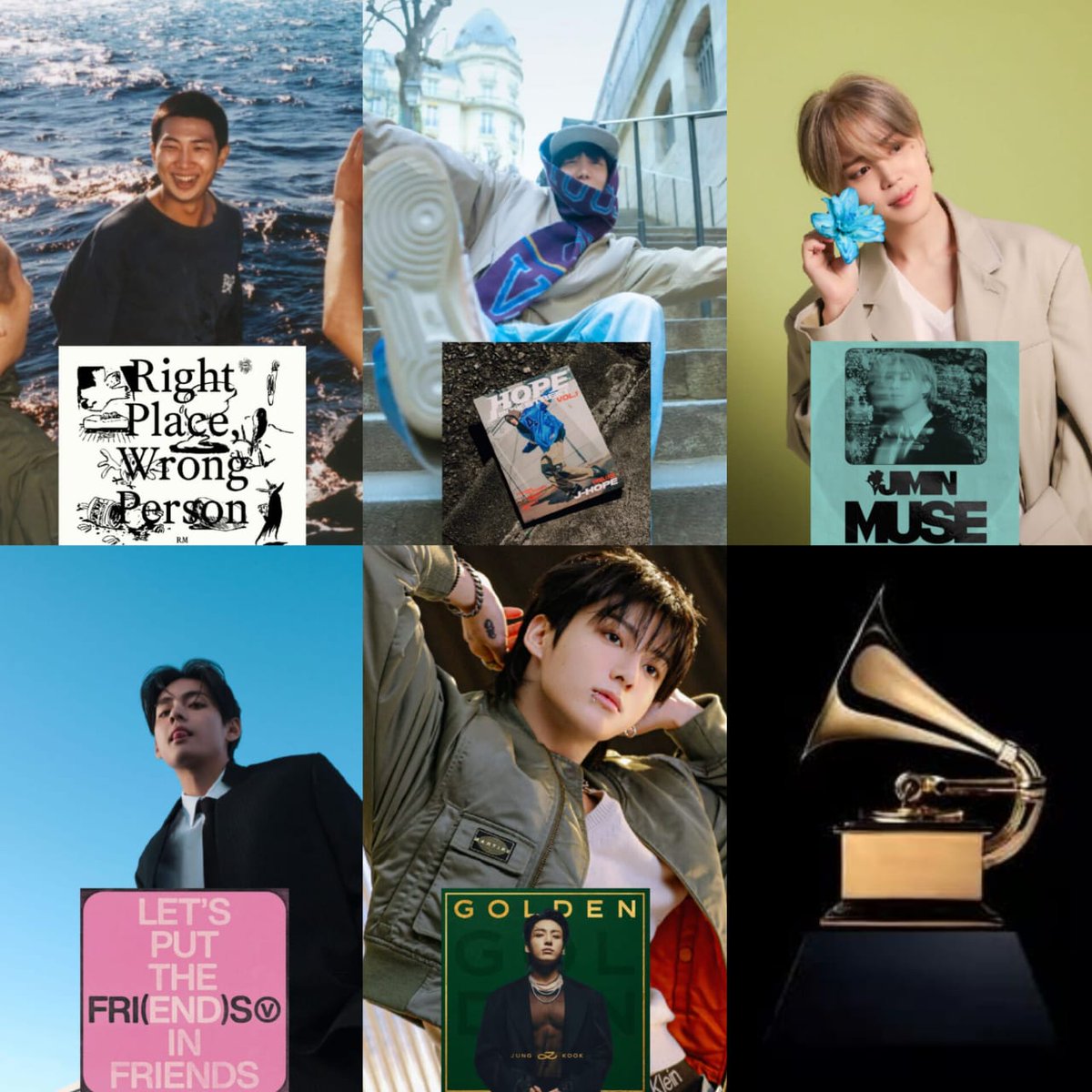 CONGRATULATIONS RM
CONGRATULATIONS J-HOPE 
CONGRATULATIONS JIMIN
CONGRATULATIONS V
CONGRATULATIONS JUNGKOOK 
#2025GRAMMYs