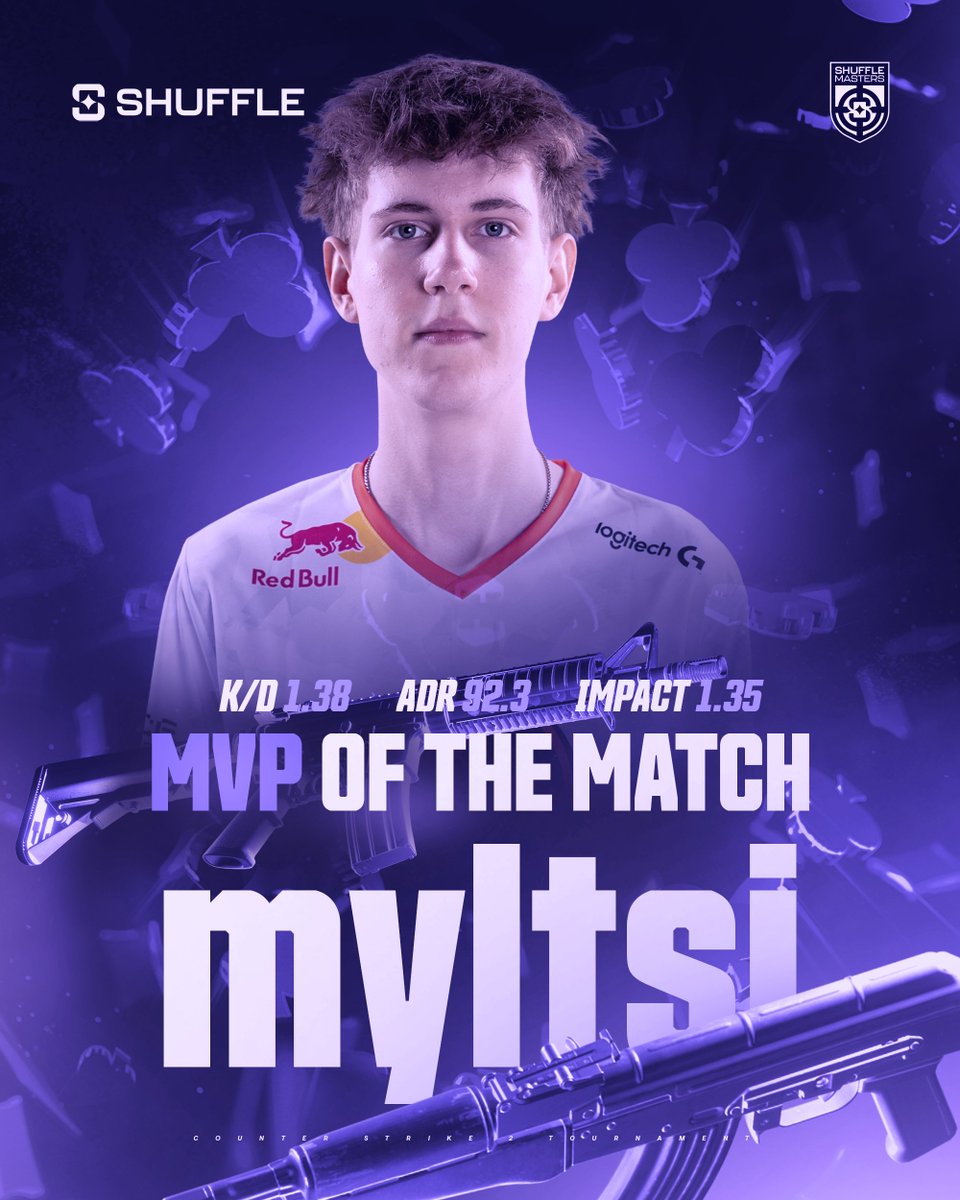 ShuffleMasters's tweet image. .@myltsii once again becomes the MVP of the match, leading his team to tomorrow's finals!
#ShuffleMasters
