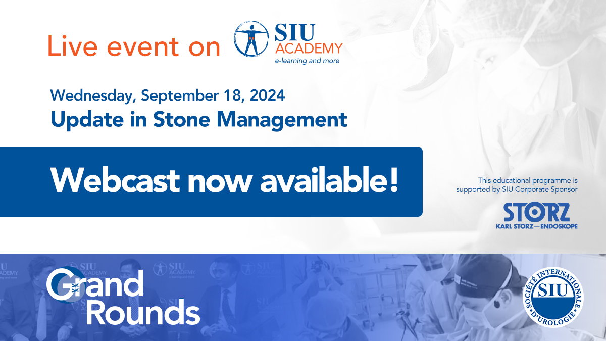SIU-Urology (@siu_urology) on Twitter photo Didn’t have an opportunity to connect to the LIVE #eGrandRounds in Stone Management? You can now watch it on-demand!
Access the webcast for free here:bit.ly/3TIRW8y
<a href="/emiliani_e/">Esteban Emiliani</a> <a href="/ShashiKiranPal/">Shashi Kiran Pal</a> <a href="/Endo_Cav/">Vitor Cavadas</a> <a href="/vdconinck/">Vincent De Coninck</a> Didn’t have an opportunity to connect to the LIVE #eGrandRounds in Stone Management? You can now watch it on-demand!
Access the webcast for free here:bit.ly/3TIRW8y
<a href="/emiliani_e/">Esteban Emiliani</a> <a href="/ShashiKiranPal/">Shashi Kiran Pal</a> <a href="/Endo_Cav/">Vitor Cavadas</a> <a href="/vdconinck/">Vincent De Coninck</a>