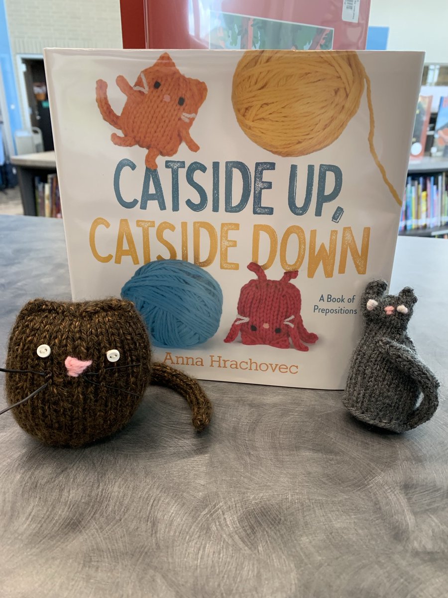 When 1 of your state books has knit cats, you make your own to help story tell. ⁦<a href="/OLE_Leopards/">Leonard Elementary</a>⁩ ⁦<a href="/katy_libraries/">Katy ISD Libraries</a>⁩