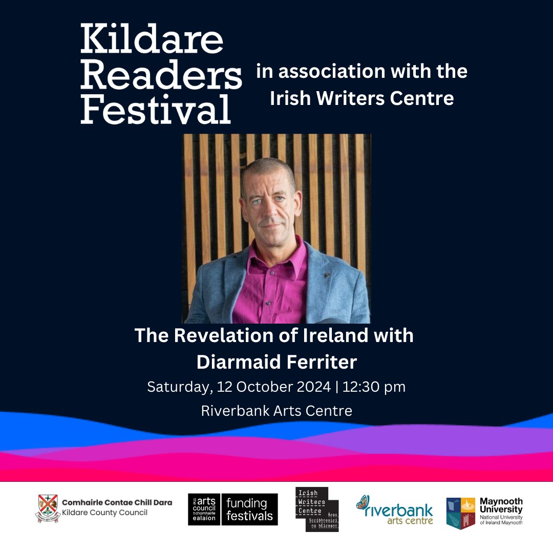 🦻 ISL Interpretation 
🎟️ riverbank.ticketsolve.com/ticketbooth/sh…
Diarmaid Ferriter is Full Professor&amp; Chair of Modern Irish History at UCD. His latest book is The Revelation of Ireland 1995-2020, pub. in September. He is a regular television,  radio broadcaster &amp; columnist with the Irish Times.