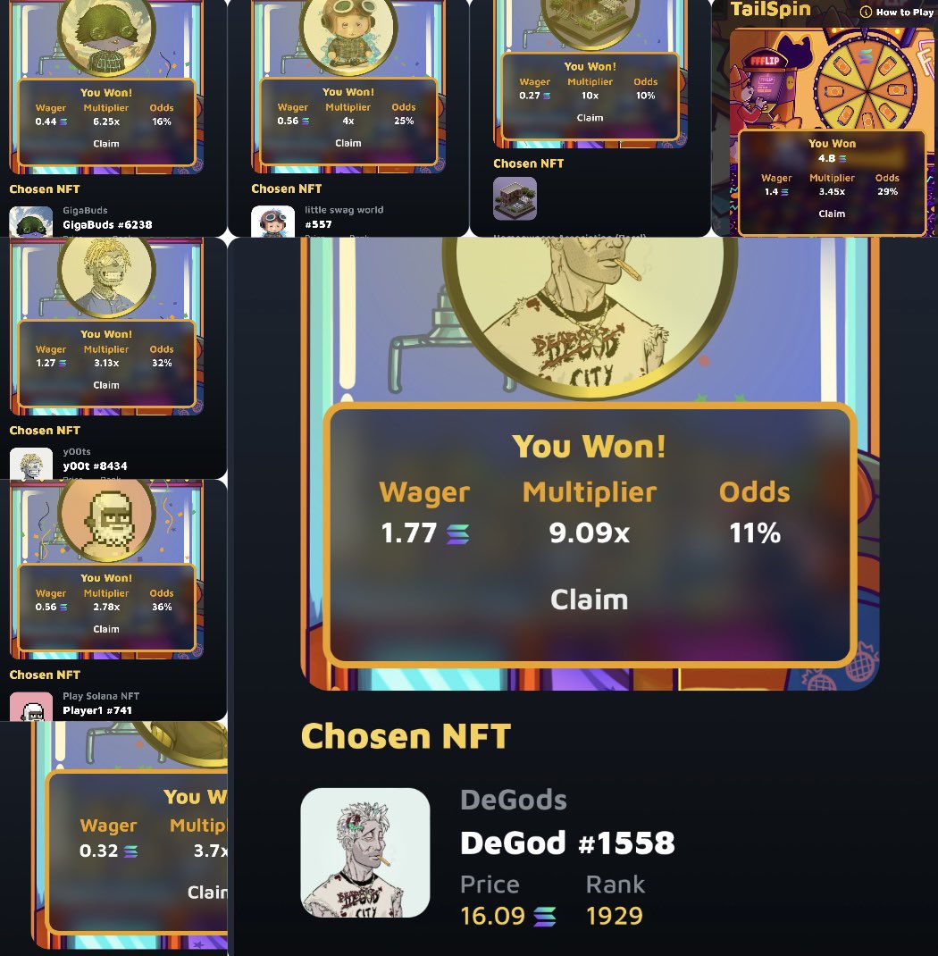 wait it’s not a gambling addiction if you win right? .3 into 27 sol in one run😅
