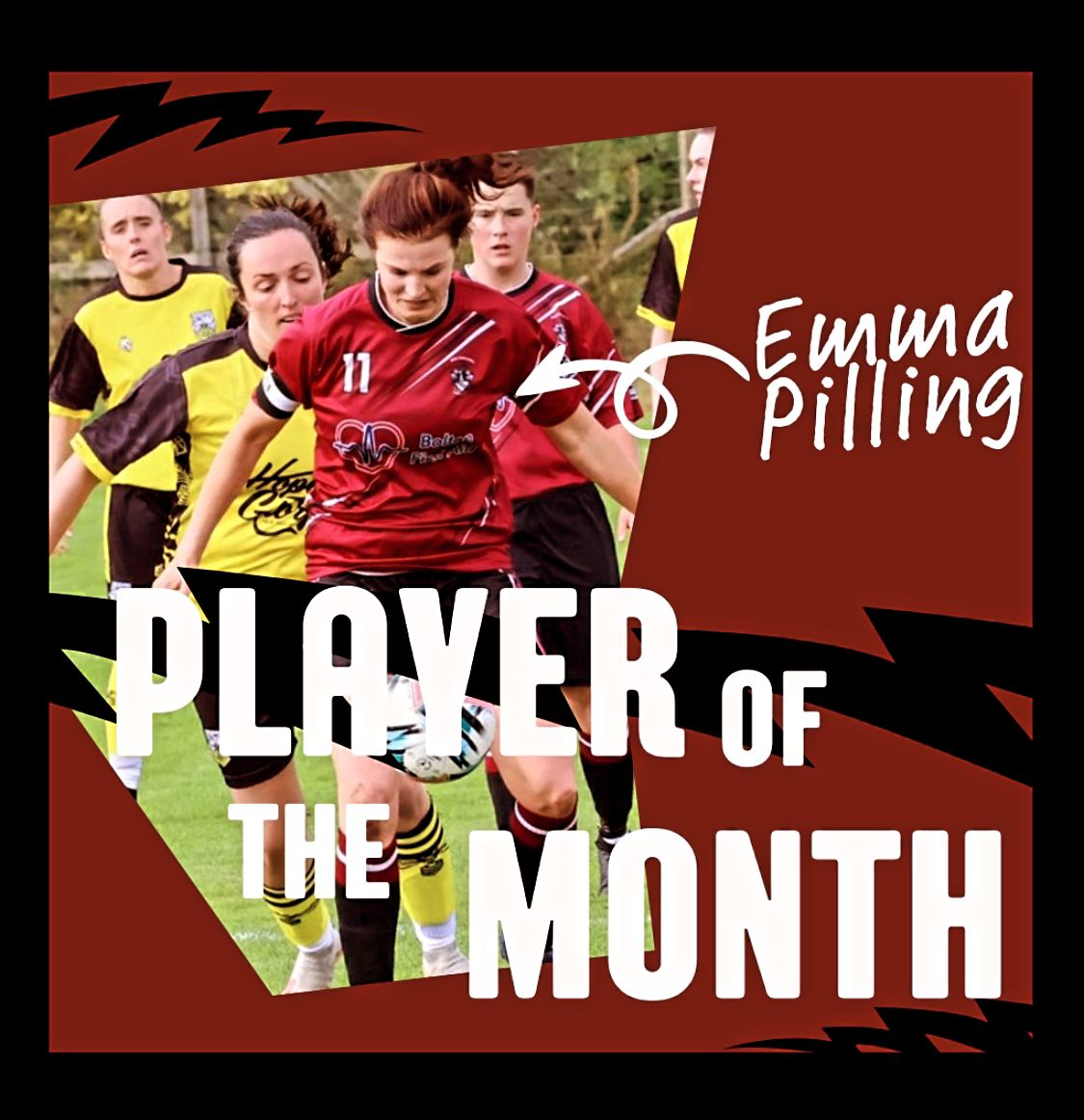 September's Player Of The Month I'd the Captain Emma Pilling. 

Her work rate and attitude is amazing and always picks the team up when needed 🙌 👏