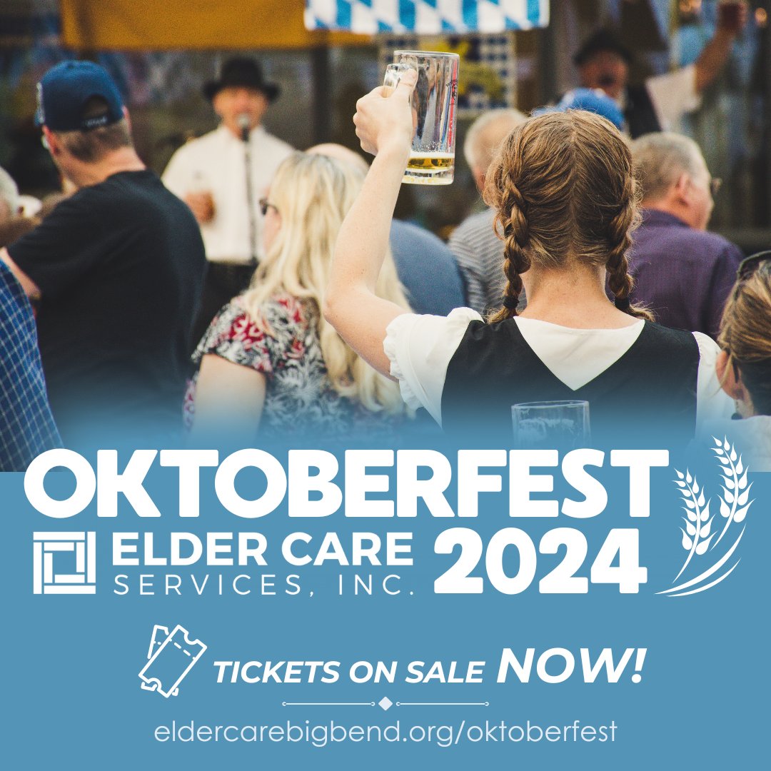 Have you heard? Oktoberfest is here! Join us on October 20th for a fun-filled afternoon in support of seniors. Get your tickets today: eldercarebigbend.org/oktoberfest