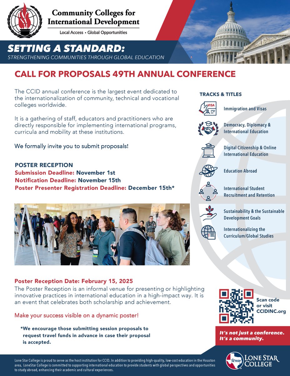 Display your work in DC- call for Poster Session Proposals open until November 1st! This is a "can't miss" opportunity to highlight innovative practices in international education at the CCID conference in February.
Poster submissions: ccidinc.org/2025-ccid-annu…
