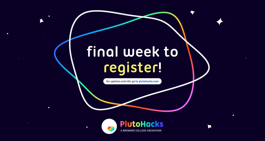 Final week to register! PlutoHacks October 18-19, 2024.
Visit: plutohacks.com
#hackathon #PlutoHacksBC #RiseCodeOvercome #BCProud #innovation