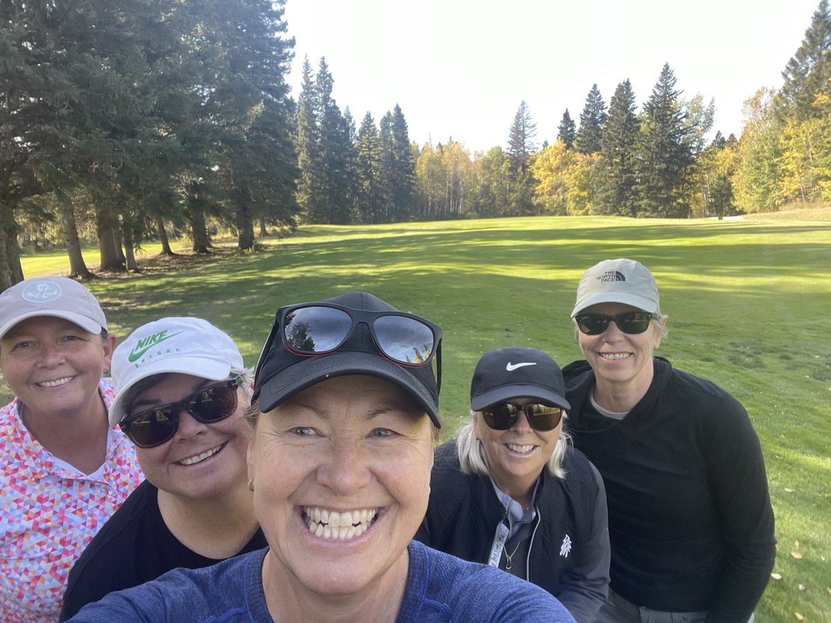Maybe retirement is not so bad. Madge Lake ladies golf rocks!