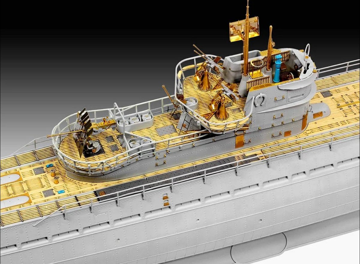 modofwar1's tweet photo. Revell'den 1:72 ölçek Alman Denizaltısı Type IX C (U505).  "Platinum Edition" olarak gelen bu kitte Revell'den görmeye alışık olmadığımız PE parçalar mevcut. Yaklaşık fiyatı 185 EUR. #scalemodels #modofwar #revell https://t.co/09UNJA0Yze