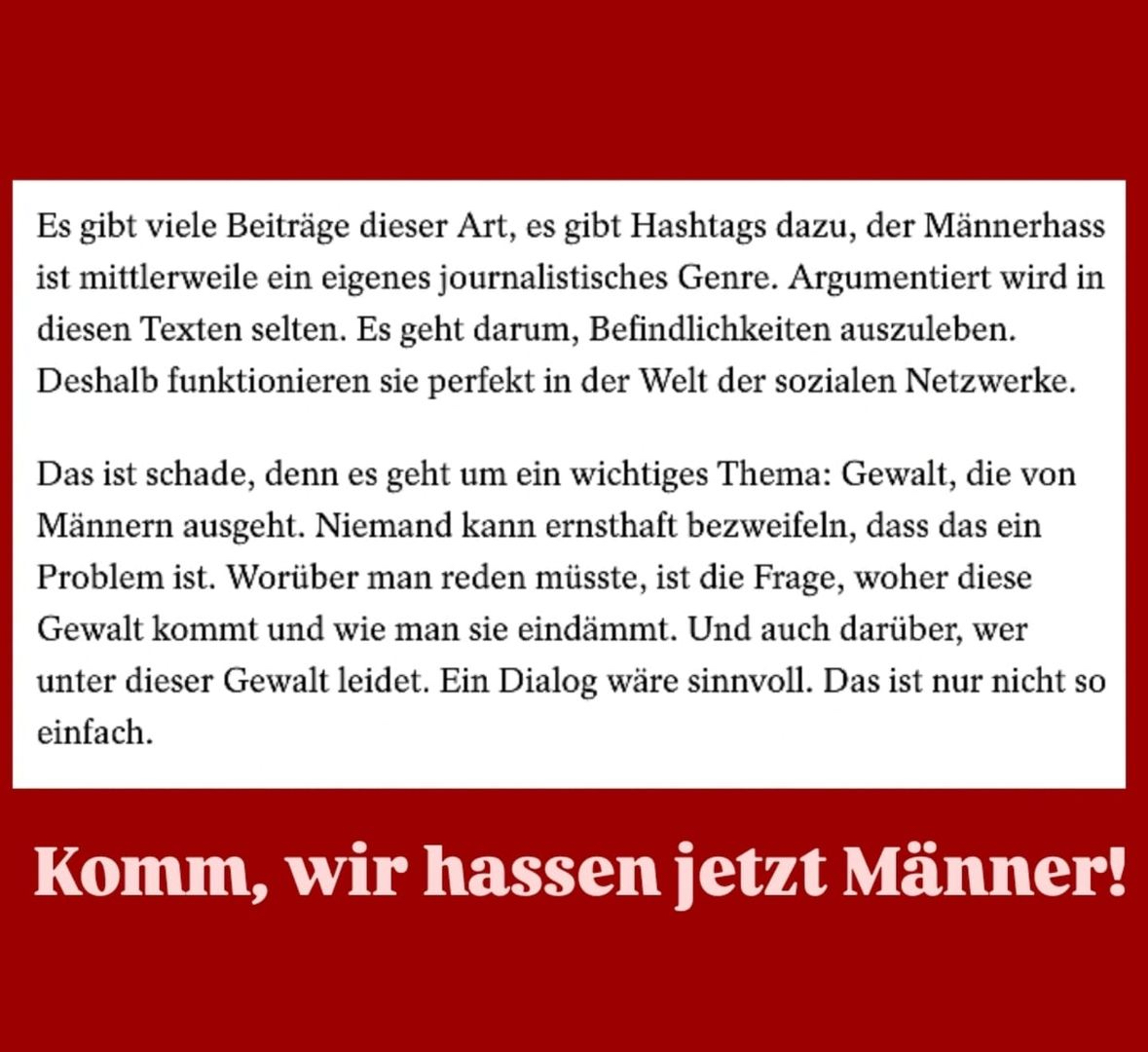 Ein Rant ohne Ruhepuls, aber dafür mit jeder Menge nützlichen Fachkenntnissen. Ralfs und Co: Wir führen Euch noch ein letztes Mal zum Wasserloch, aber trinken müsst ihr gefälligst selbst. CW: Sexualisierte Gewalt podcasts.apple.com/de/podcast/kom…
