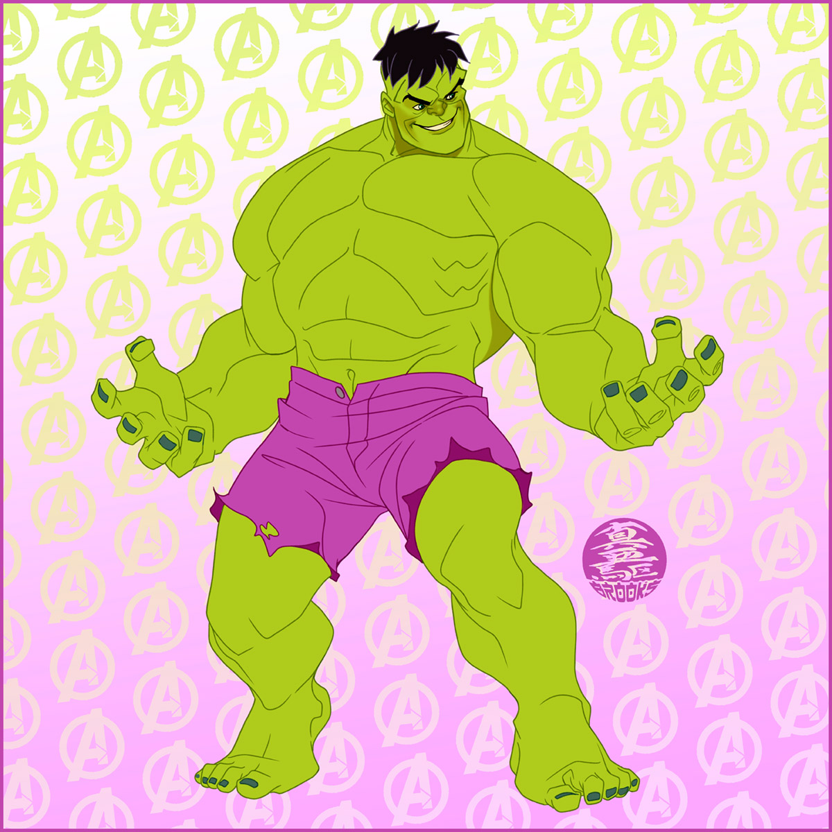 MarkBrooksArt's tweet photo. D'fied Avengers day 5- As promised, someone BIG- He's the mean green rage machine- the Incredible Hulk! 

Been a fun opening week. Thanks to everyone for liking and following along. Still a lot more Avengers to come so throw out your guesses and picks! https://t.co/AsNBjqejt6