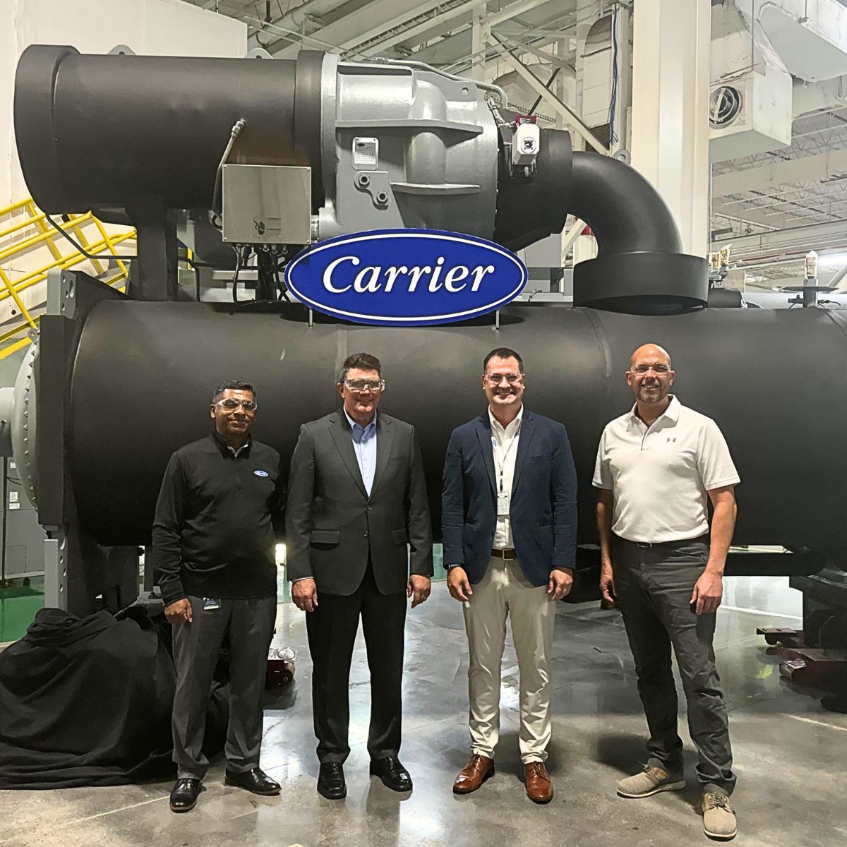 NCChamber's tweet image. NC Chamber President and CEO @GSalamido is in Charlotte today speaking at @carrier&apos;s 25th anniversary celebration. Carrier&apos;s Centrifugal Chillers were a finalist in this year&apos;s #CoolestThingMadeinNC contest and we are proud to celebrate with them on #MFGDay24!
