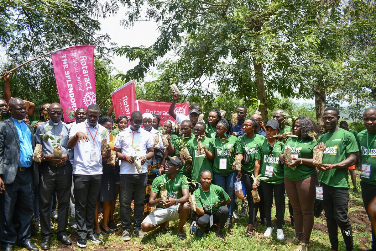 Day 2 : Over 400 Rotaractors have today  converged in Kasese for a noble cause: to green the majestic Rwenzoris.

Today's activities kicked off with an awareness march through Kasese town, spreading the message of environmental conservation. #REIKasese