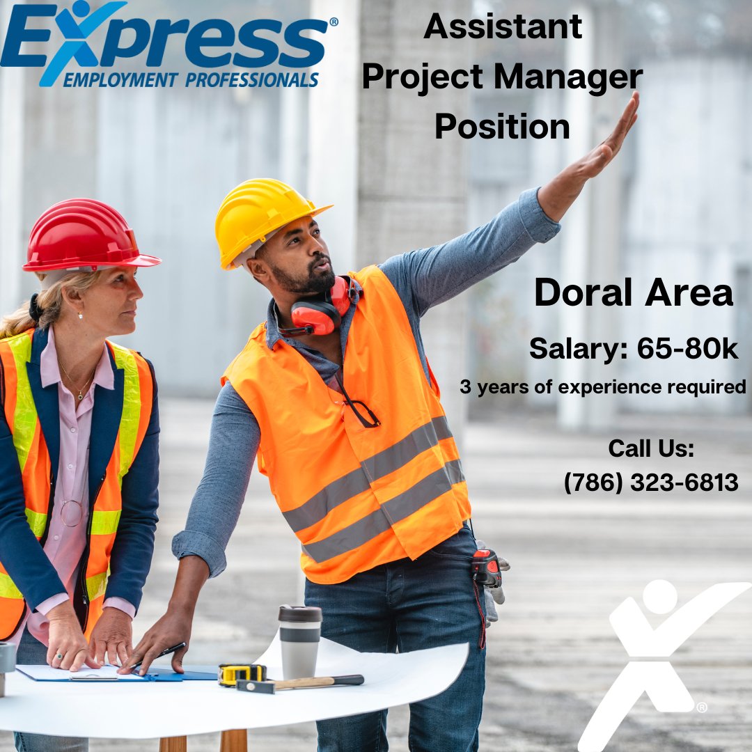If you are interested in this position feel free to call our office and get more information at (786) 323-6813.