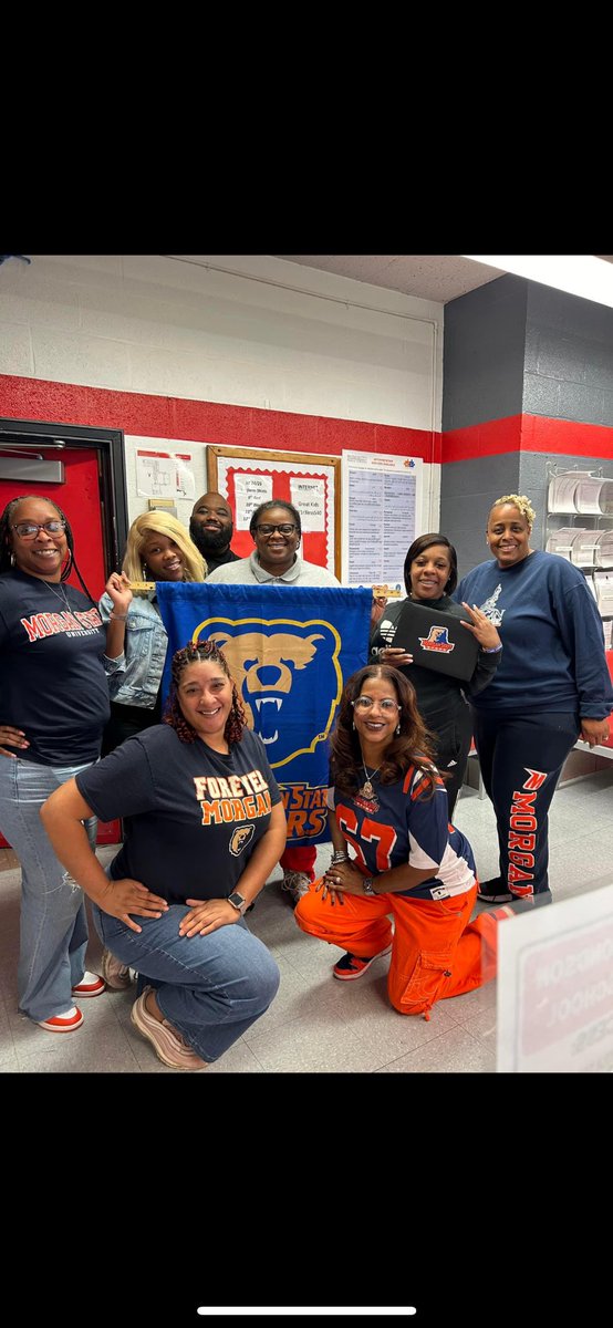 EDMONDSONHS's tweet image. It’s Homecoming Weekend at the National Treasure, Morgan State University! Our Edmondson faculty, staff and administration had to represent! #FairMorgan