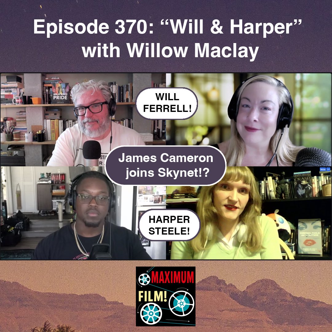 Maximum Film! (@maximum_film) on Twitter photo James Cameron joins Skynet!? Will & Harper, plus other heartwarming friendships in cinema! Film critic and essayist, <a href="/willow_catelyn/">Willow Catelyn Maclay</a> joins us on today’s episode. Link in the bio, listen wherever you get your podcasts. James Cameron joins Skynet!? Will & Harper, plus other heartwarming friendships in cinema! Film critic and essayist, <a href="/willow_catelyn/">Willow Catelyn Maclay</a> joins us on today’s episode. Link in the bio, listen wherever you get your podcasts.
