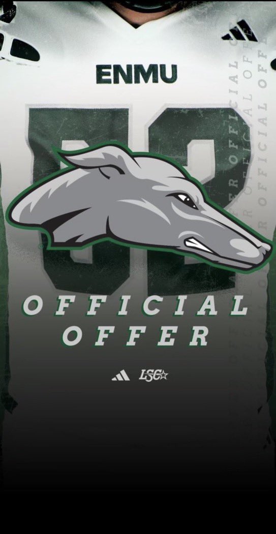 I am extremely blessed to have received an offer from ENMU. 🩶🤍💚Thank you so much coach <a href="/CoachPomfret/">Mike Pomfret</a> and <a href="/CoachKelleyLee/">Kelley Lee</a> 
<a href="/vvhsfootball/">Volcano Vista HS Football</a> <a href="/coachList13/">Coach List</a> <a href="/CoachSitdikov/">Bulat Sitdikov</a> <a href="/CoachWallin/">Chad Wallin</a> <a href="/PrepRedzoneNM/">Prep Redzone New Mexico</a>