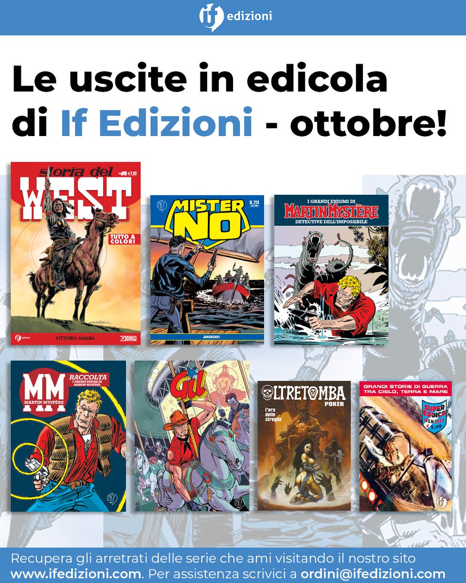 🗞️ Quali fumetti 𝙄𝙛 troverete in edicola a ottobre? 👇

Sfoglia le prime pagine delle nuove uscite e recupera gli arretrati delle serie che ami ➡️ ifedizioni.com

#Fumetti #Comics #FumettoItaliano #IfEdizioni #Edicola
