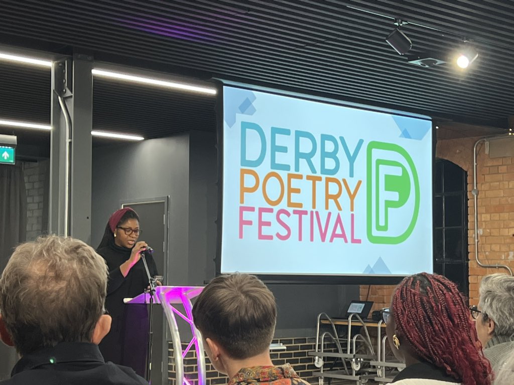 Privileged to be part, in a small way, of the Derby Arts scene. #derbypoetryfestival #lovederby