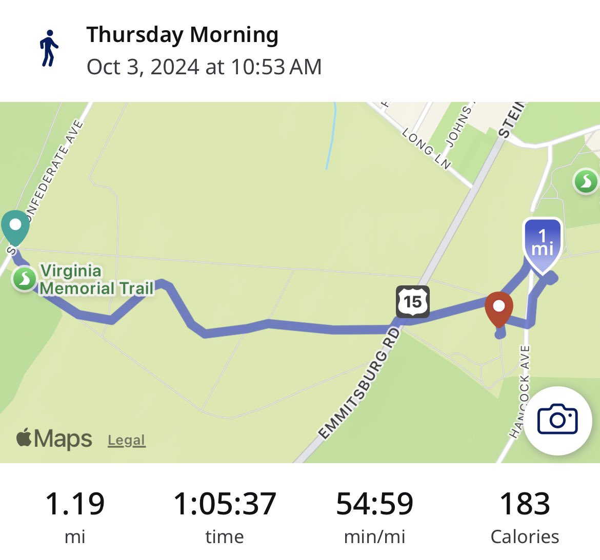 HistoryOnTap_'s tweet photo. Walked from the Virginia monument to “The Angle” yesterday (plus some). I don’t walk that slow, I kept stopping looking at maps 😂

You really do get a feel for the terrain walking it for sure. #Gettysburg https://t.co/vzqGVAU0VY