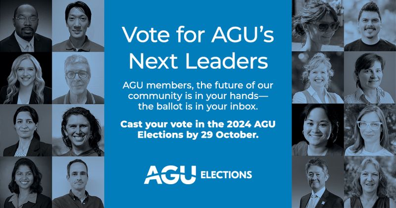 Forrest M. Hoffman (@climate_dude) on Twitter photo Cast your vote in the #AGUElections by 29 October 2024 to help choose the next leaders for our <a href="/theAGU/">AGU (American Geophysical Union)</a> š scientific society and research community!
agu.org/learn-about-ag⦠Cast your vote in the #AGUElections by 29 October 2024 to help choose the next leaders for our <a href="/theAGU/">AGU (American Geophysical Union)</a> š scientific society and research community!
agu.org/learn-about-agā¦