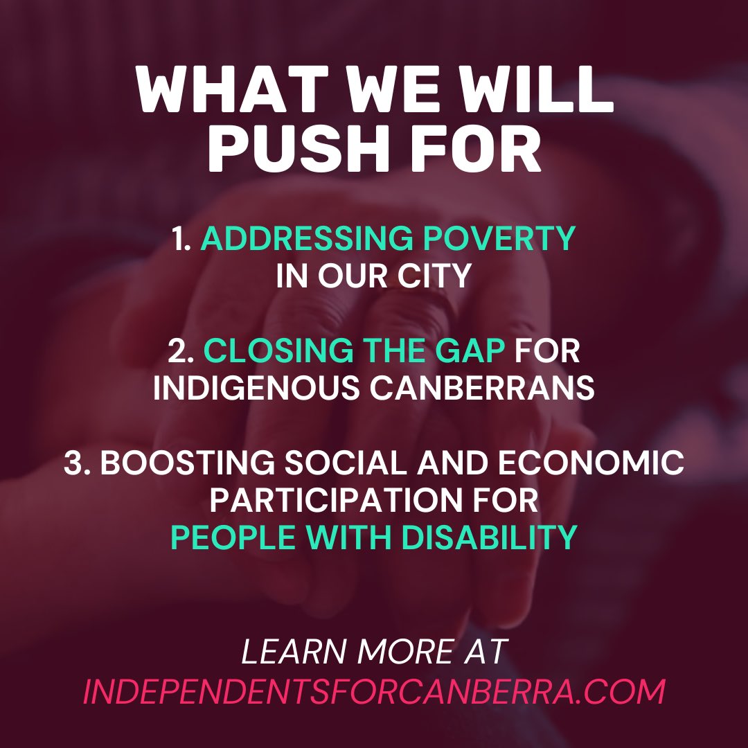 We believe in a fair society that takes care of its most vulnerable community members.

9,000 Canberran children live below the poverty line.

It’s time to tackle disadvantage in our city. It’s time for change.

👉 independentsforcanberra.com/policy

<a href="/INDforCBR/">Independents for Canberra</a>