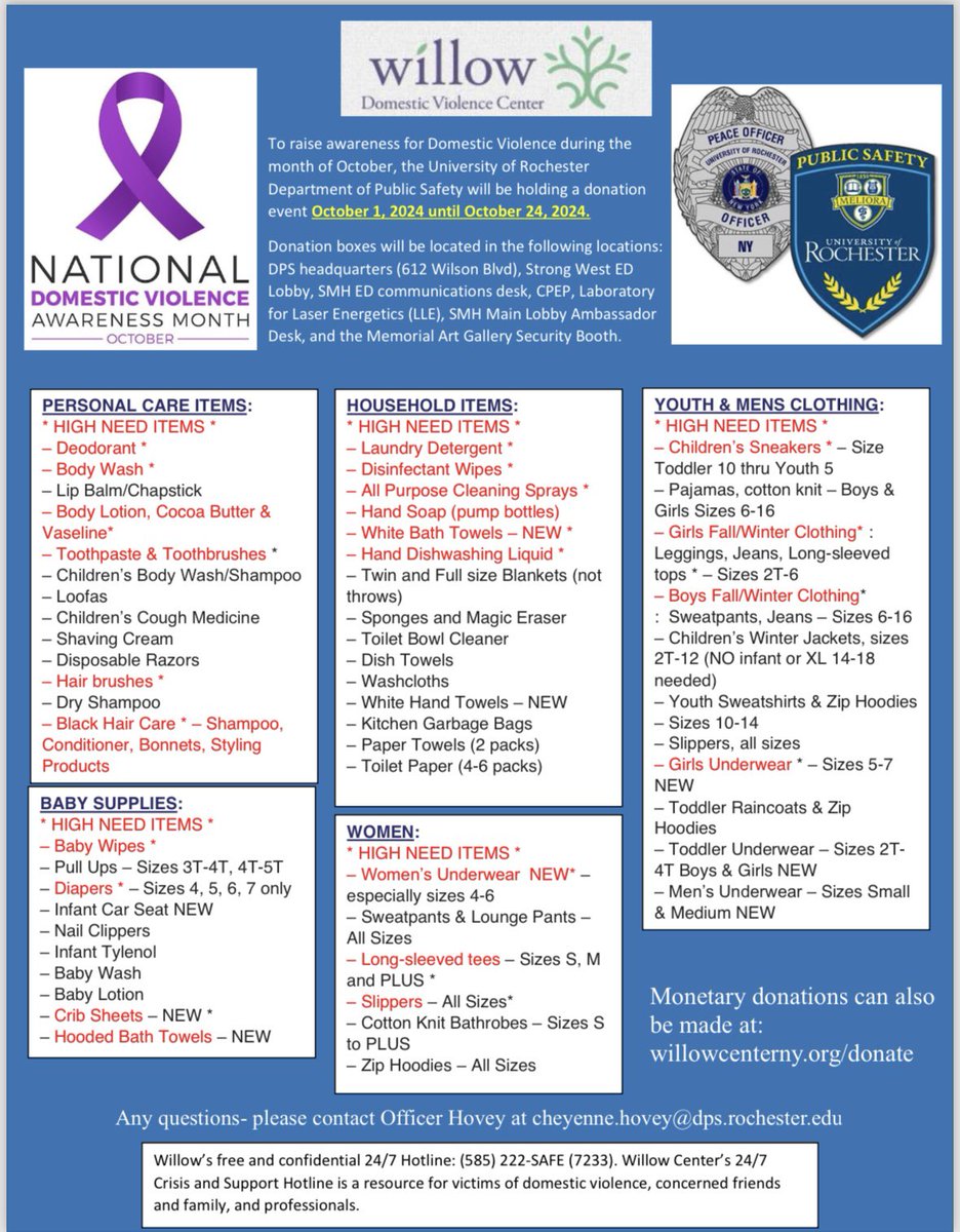 UofR Public Safety (@urochesterdps) on Twitter photo 