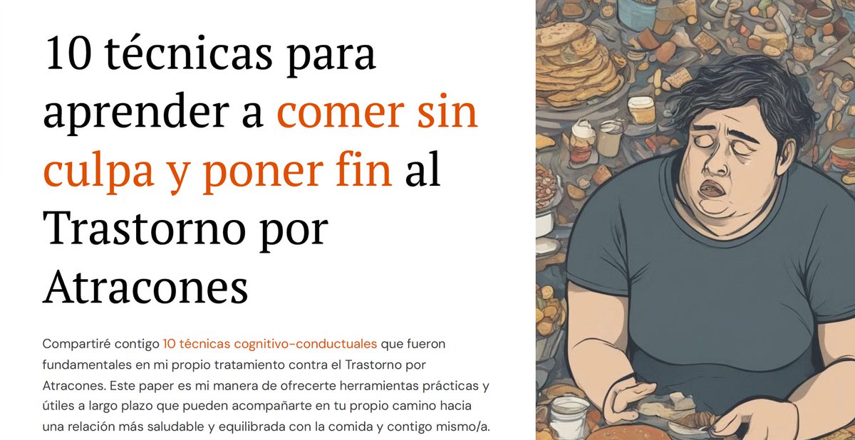 ¡Muy orgullosa de haber lanzado mi primer mini ebook! Con herramientas clave para mejorar la relación con la comida y luchar contra los atracones ❤️ No todos tienen acceso a psicoterapia, por eso les traigo una guía espectacular p/ empezar a practicar estrategias infalibles 💪🏻