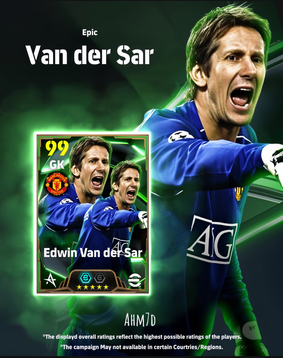 Concept Art 🎨 

Van der Sar 🧤🔥

Hope you like it 🫡
#eFootball #efooball2025