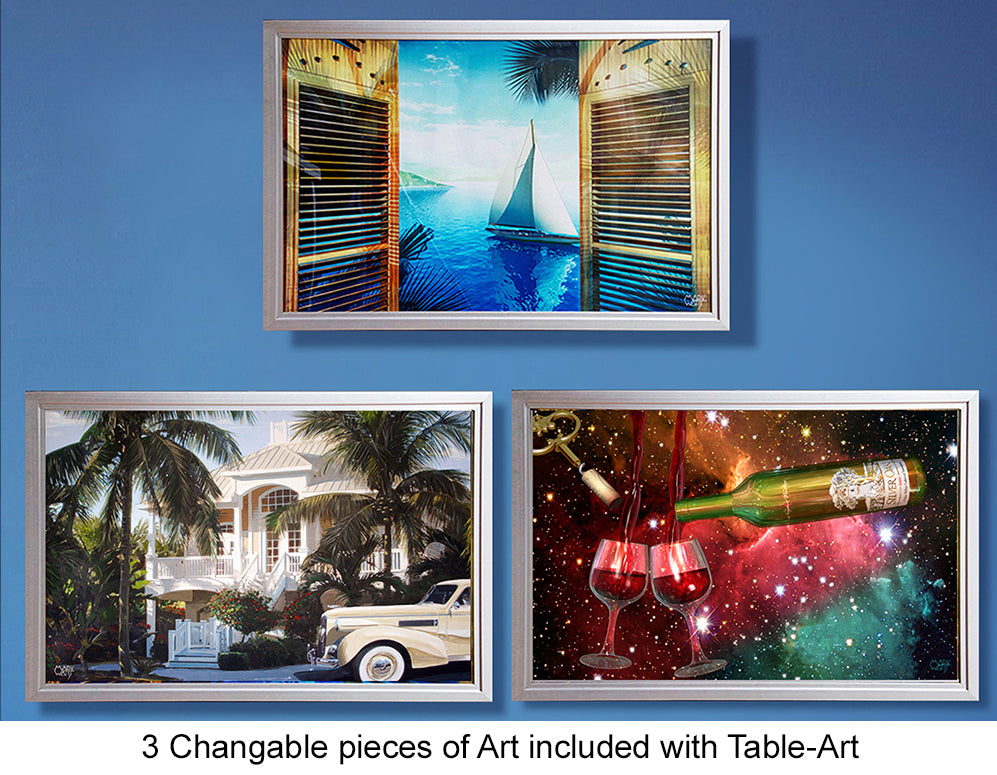 MarkWattsStudio's tweet image. Switch up your space with our Table-Art with Interchangeable Pictures for just $350! Add a dash of versatility to your vibe. 💫🖼️ #ArtTransforms #MarkWattsStudios markwattsart.com/products/table…